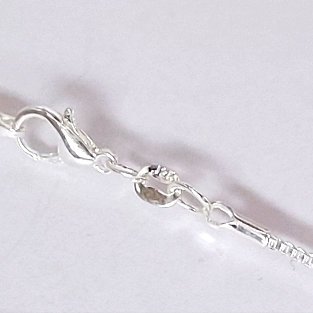 Message in a Bottle 🌊 925 Sterling Silver Box Chain Handmade Necklace 👀 - Picture 4 of 7